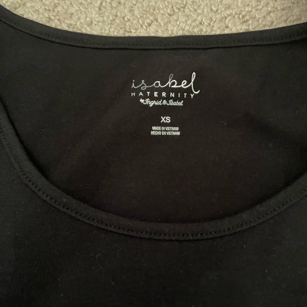 Isabel Maternity Black Dress